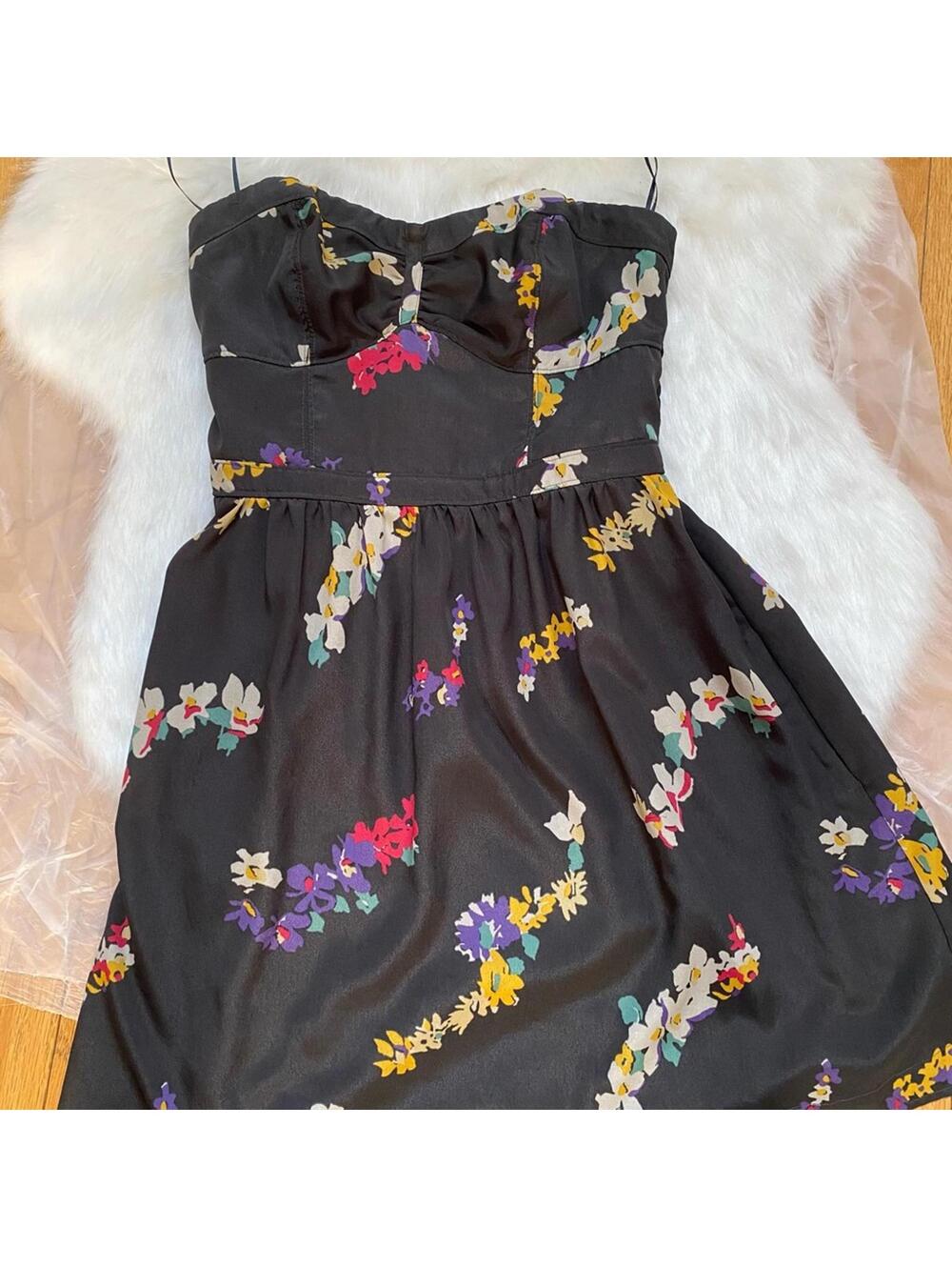 American Eagle Strapless Floral Dress Size 4